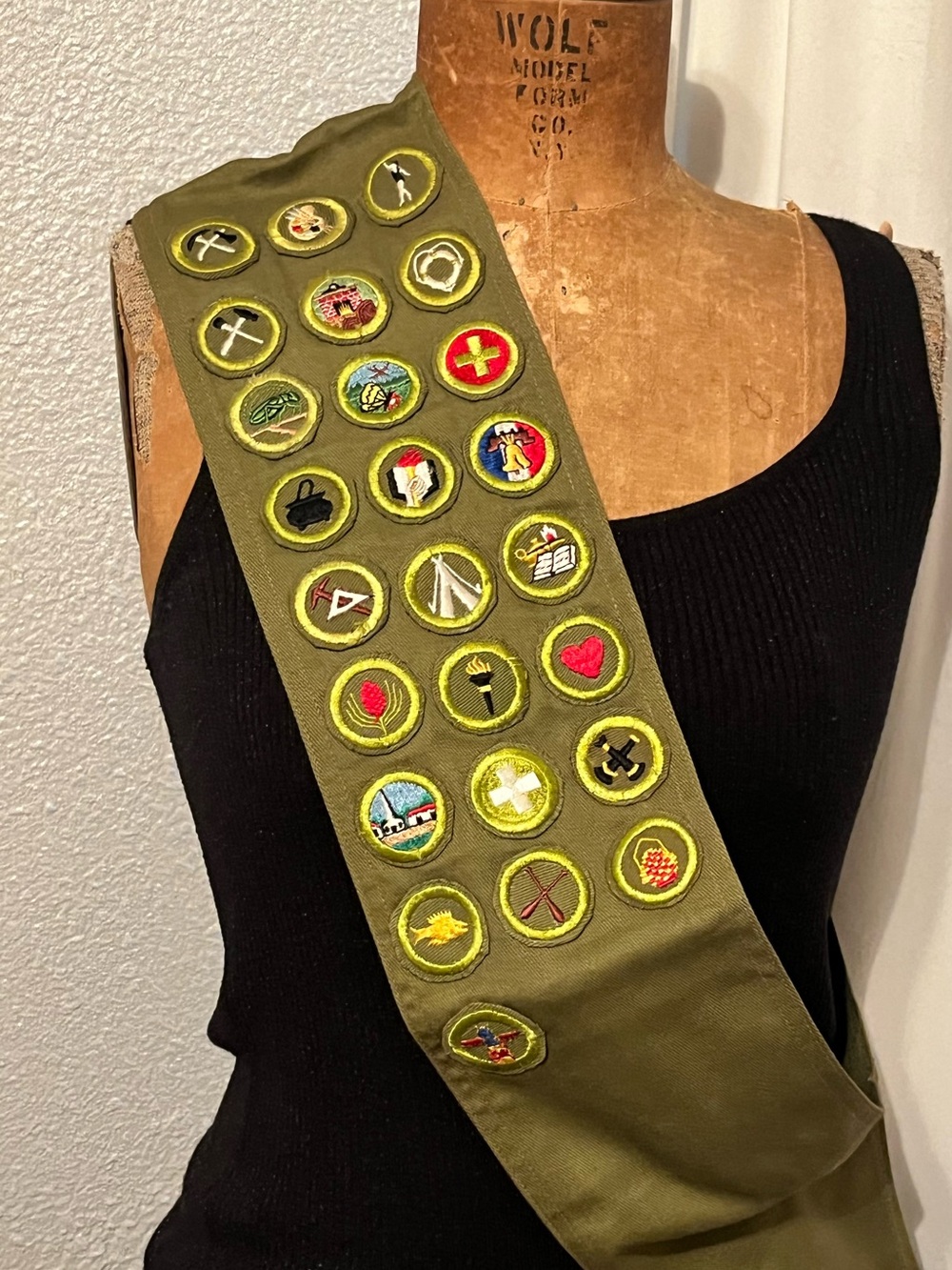 Boy Scouts Merit Badge Sash 1960’s
